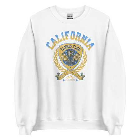 [ID: 145-G319] CALIFORNIA TENNIS PROFESSIONALS Unisex Crew Neck Sweatshirt