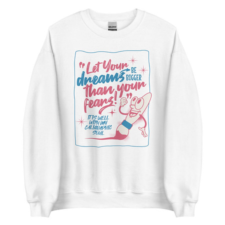 [ID: 145-G320] Calligraphic Soul Unisex Crew Neck Sweatshirt