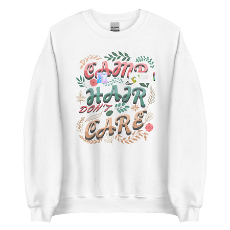 [ID: 145-G321] Camp Hair Don't Care Unisex Crew Neck Sweatshirt