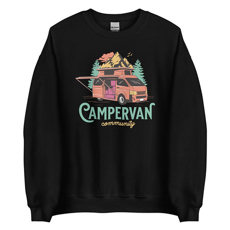 [ID: 145-G322] Campervan Community - Outdoor Adventure Unisex Crew Neck Sweatshirt