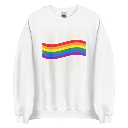 [ID: 145-G329] Can't Think Straight Unisex Crew Neck Sweatshirt