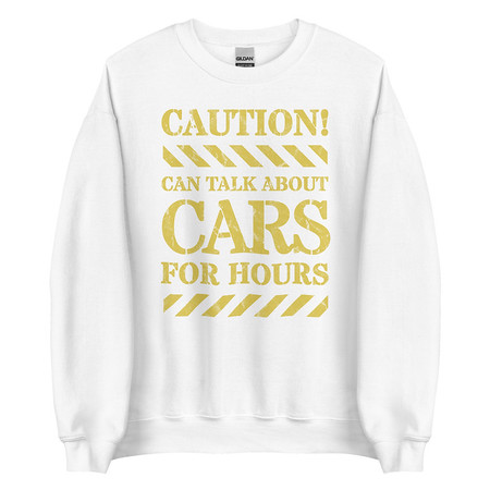 [ID: 145-G351] Caution Signs - Yellow Traffic Sign Unisex Crew Neck Sweatshirt
