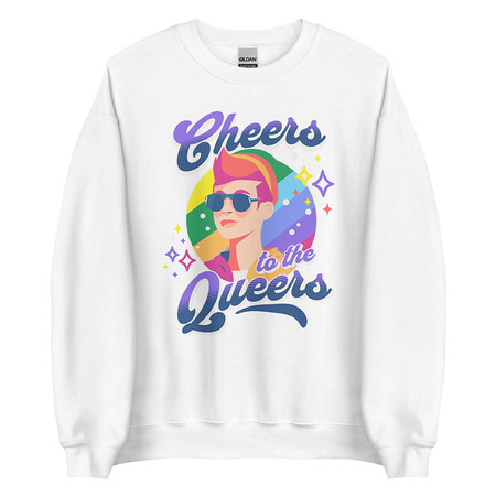 [ID: 145-G362] Cheers to the Queers Unisex Crew Neck Sweatshirt