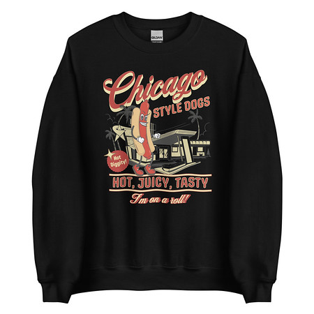 [ID: 145-G364] Chicago Style Hot Dogs Unisex Crew Neck Sweatshirt