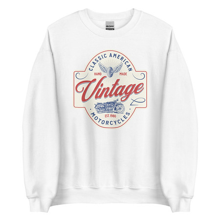 [ID: 145-G379] Classic American Motorcyles - Vintage Unisex Crew Neck Sweatshirt