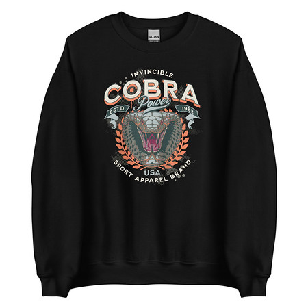 [ID: 145-G390] Cobra Power - Sports Unisex Crew Neck Sweatshirt