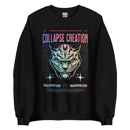 [ID: 145-G406] Collapse Creation Unisex Crew Neck Sweatshirt