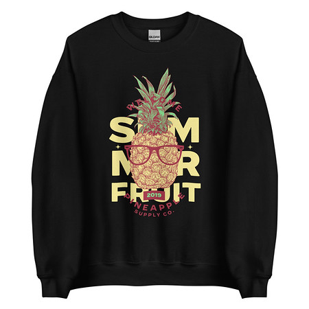 [ID: 145-G417] Cool Pineapple - Tropical Fruit Unisex Crew Neck Sweatshirt