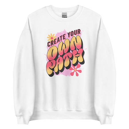 [ID: 145-G431] Create Your Own Path Unisex Crew Neck Sweatshirt