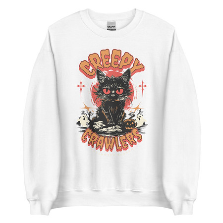 [ID: 145-G437] Creepy Crawlers Halloween Unisex Crew Neck Sweatshirt
