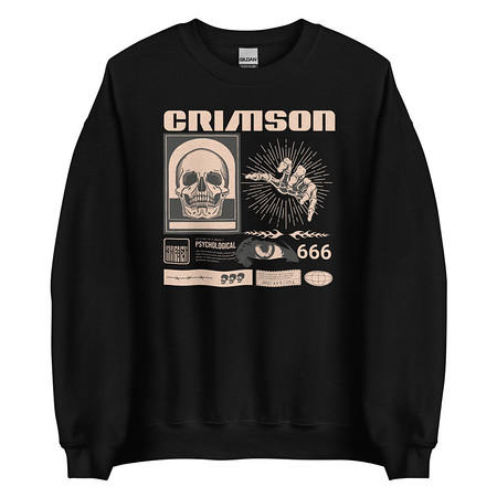 [ID: 145-G438] Crimson Unisex Crew Neck Sweatshirt