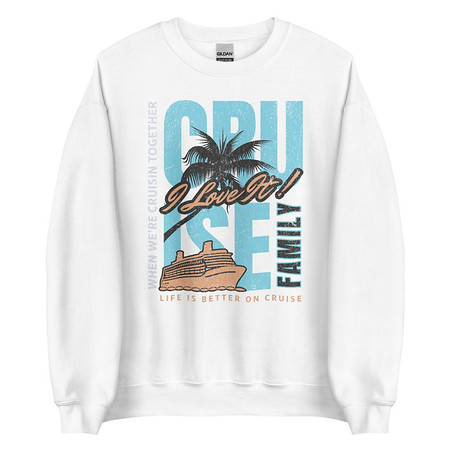 [ID: 145-G440] Cruise Ship Unisex Crew Neck Sweatshirt