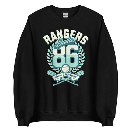 [ID: 145-G464] Dallas Rangers - Old School Sports Unisex Crew Neck Sweatshirt