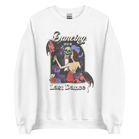 [ID: 145-G466] Dancing Our Last Dance - Halloween Unisex Crew Neck Sweatshirt