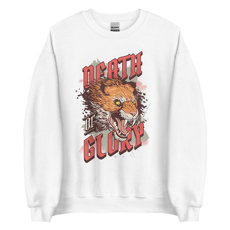 [ID: 145-G479] Death or Glory - Fierce Animal Unisex Crew Neck Sweatshirt