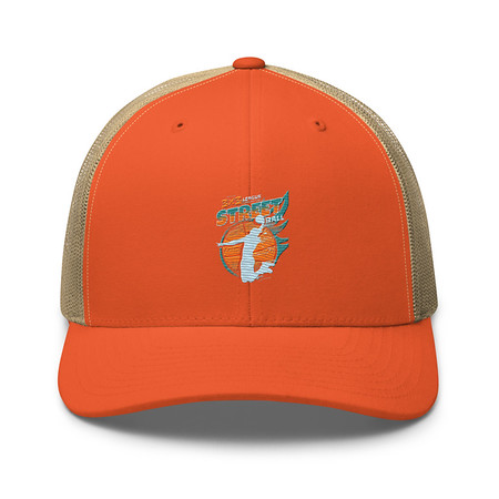 [ID: 252-G6] 3x3 Basketball League Retro Trucker Hat