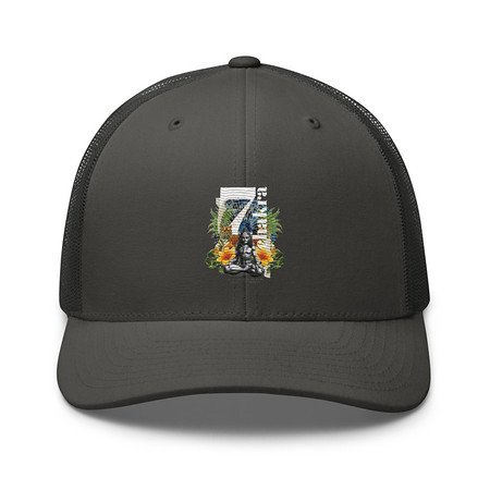 [ID: 252-G12] 7 Chakra Retro Trucker Hat