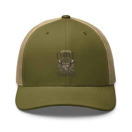 [ID: 252-G15] A Big Cup of Coffee Retro Trucker Hat