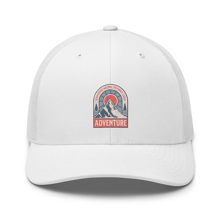 [ID: 252-G25] Adventure - Mountain Climbing Retro Trucker Hat