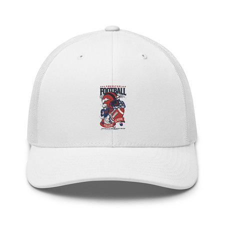 [ID: 252-G68] American Football - Athletic College League Retro Trucker Hat