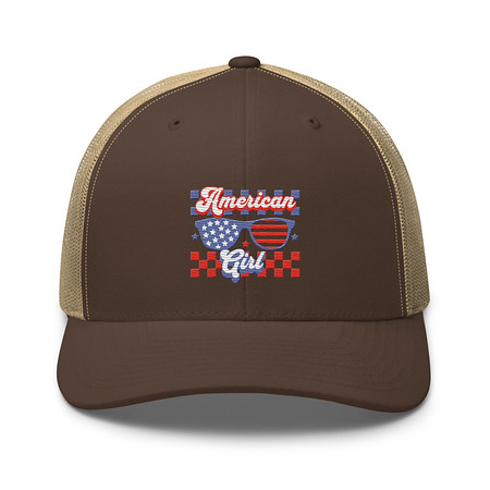 [ID: 252-G72] American girl Retro Trucker Hat