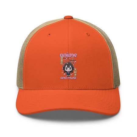 [ID: 252-G86] Anime and Music Retro Trucker Hat