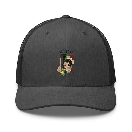 [ID: 252-G102] Art Deco Elegance Toujours Retro Trucker Hat
