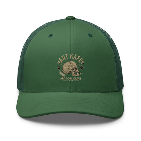 [ID: 252-G103] Art Kafe Motor Club Retro Trucker Hat