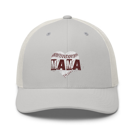 [ID: 252-G142] Baseball MAMA Retro Trucker Hat