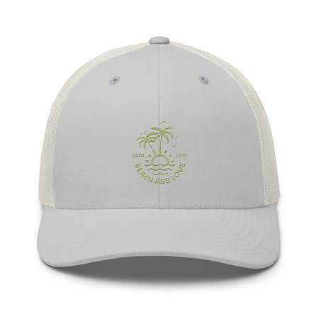 [ID: 252-G161] Beach and Love Retro Trucker Hat