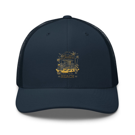 [ID: 252-G167] Beach Life - Outdoor Retro Trucker Hat