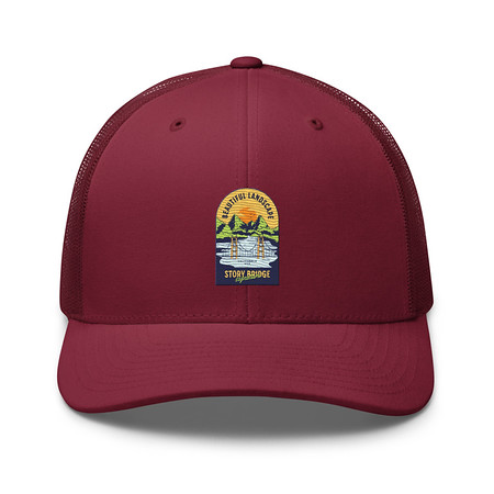 [ID: 252-G172] Beautiful Landscape - Outdoor Retro Trucker Hat