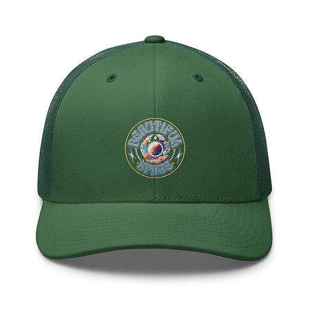 [ID: 252-G173] Beautiful Space Retro Trucker Hat