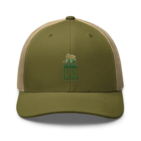 [ID: 252-G177] Being Kind is more than enough Retro Trucker Hat
