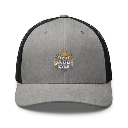 [ID: 252-G186] Best Daddy Ever - Cowboy Hat Retro Trucker Hat