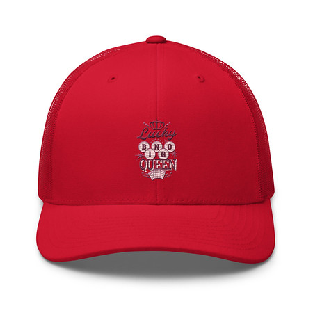 [ID: 252-G209] Bingo Queen - Retro Crown Retro Trucker Hat