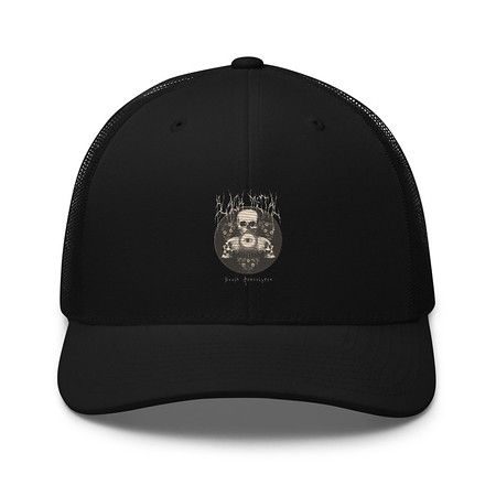 [ID: 252-G228] Black Metal - Hardcore skull theme design Retro Trucker Hat