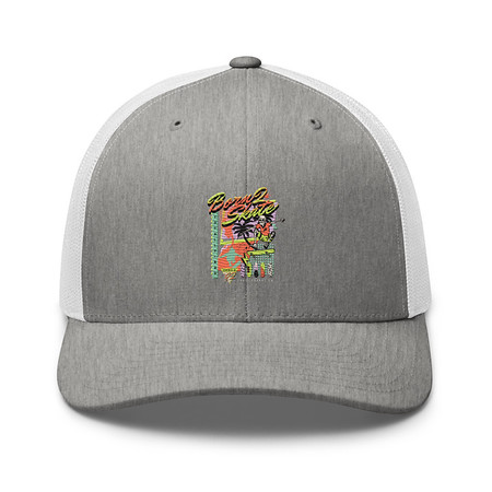 [ID: 252-G256] Born 2 Skate - Retro Skeleton Retro Trucker Hat