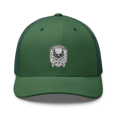 [ID: 252-G258] BORN FOR SPEED RIDE OR DIE Retro Trucker Hat