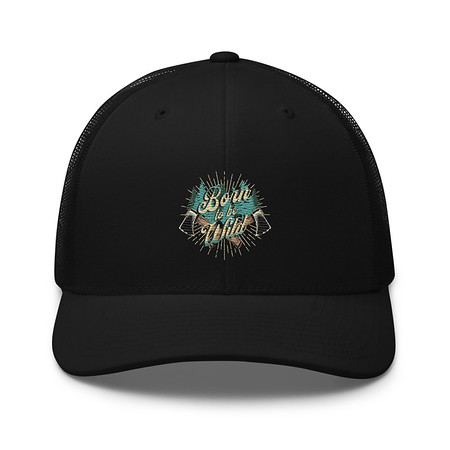 [ID: 252-G262] Born to be Wild (2) Retro Trucker Hat