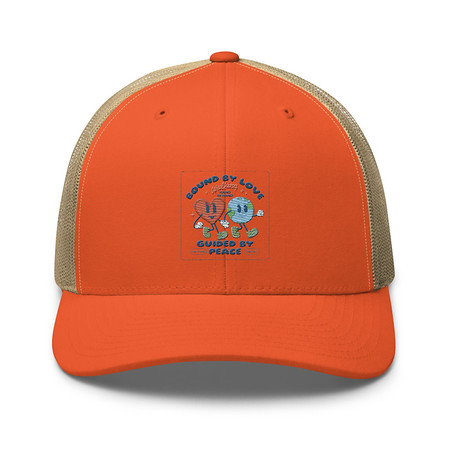 [ID: 252-G272] BOUND BY LOVE Retro Trucker Hat