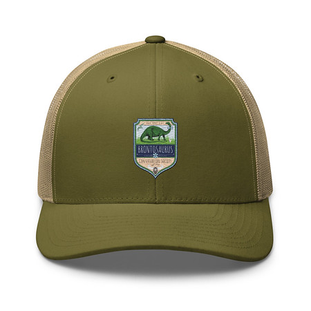[ID: 252-G288] Brontosaurus Conservation Society Retro Trucker Hat