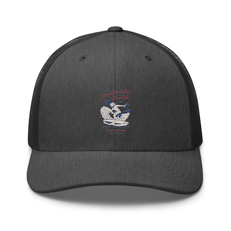 [ID: 252-G313] California Beach Surfing Retro Trucker Hat