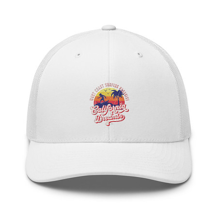 [ID: 252-G316] California Dreamin - Beach & Surf Retro Trucker Hat