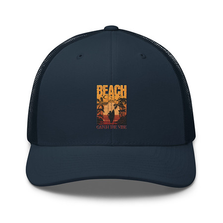 [ID: 252-G342] Catch the Vibe Retro Trucker Hat