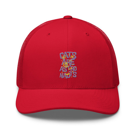 [ID: 252-G346] Cats are Astronauts Retro Trucker Hat