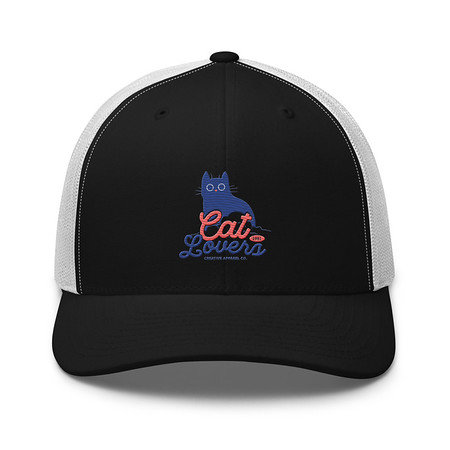 [ID: 252-G347] Cats Lovers Retro Trucker Hat