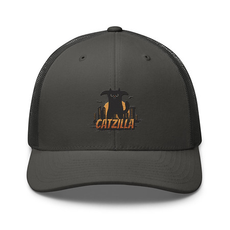 [ID: 252-G350] Catzilla - Funny Comic Animal Retro Trucker Hat