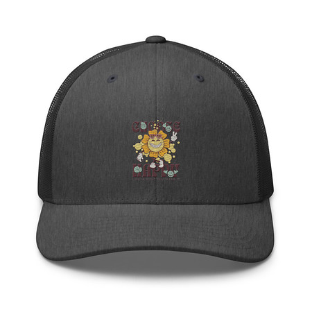 [ID: 252-G371] Choose Happy Retro Trucker Hat