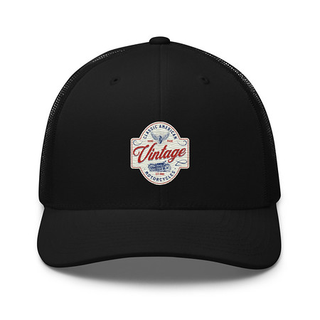 [ID: 252-G379] Classic American Motorcyles - Vintage Retro Trucker Hat